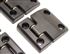 Defender 110 2nd Row Door Hinge Set - Black Billet Aluminium - EXT01430 - Exmoor - 1